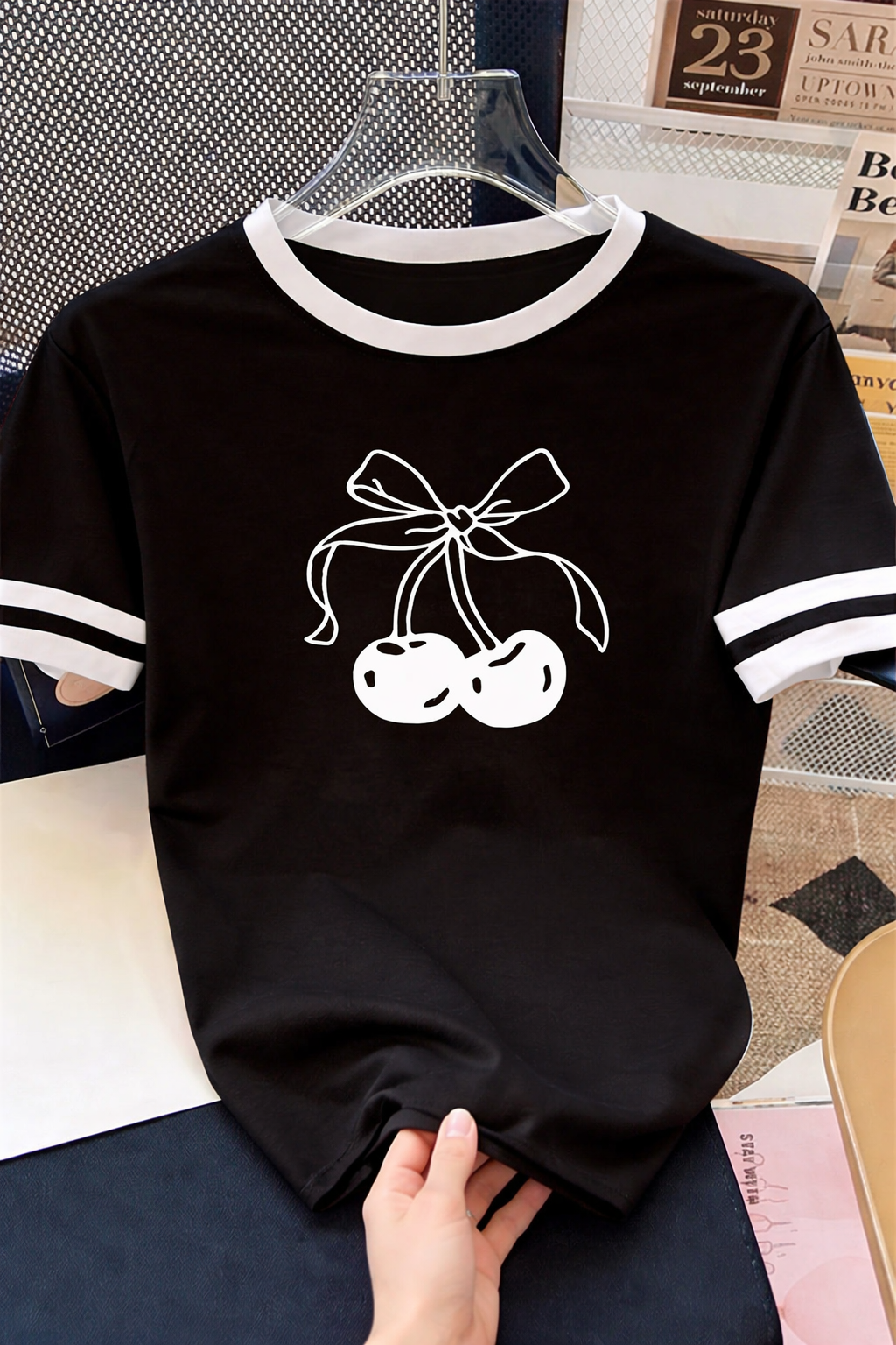 Cute Cherry Bow  T-Shirt