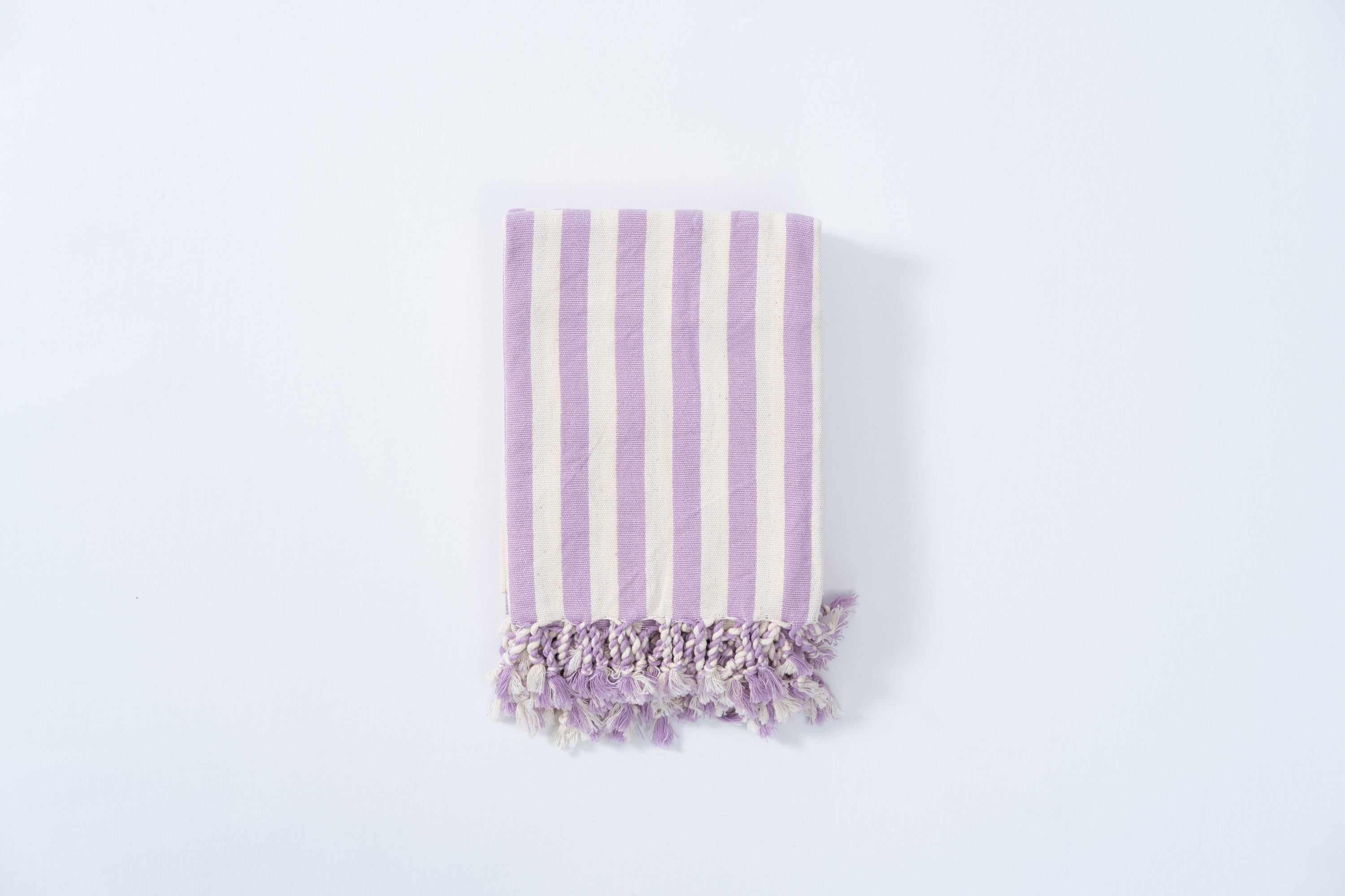 Girit Lilac Cotton Linen Towel