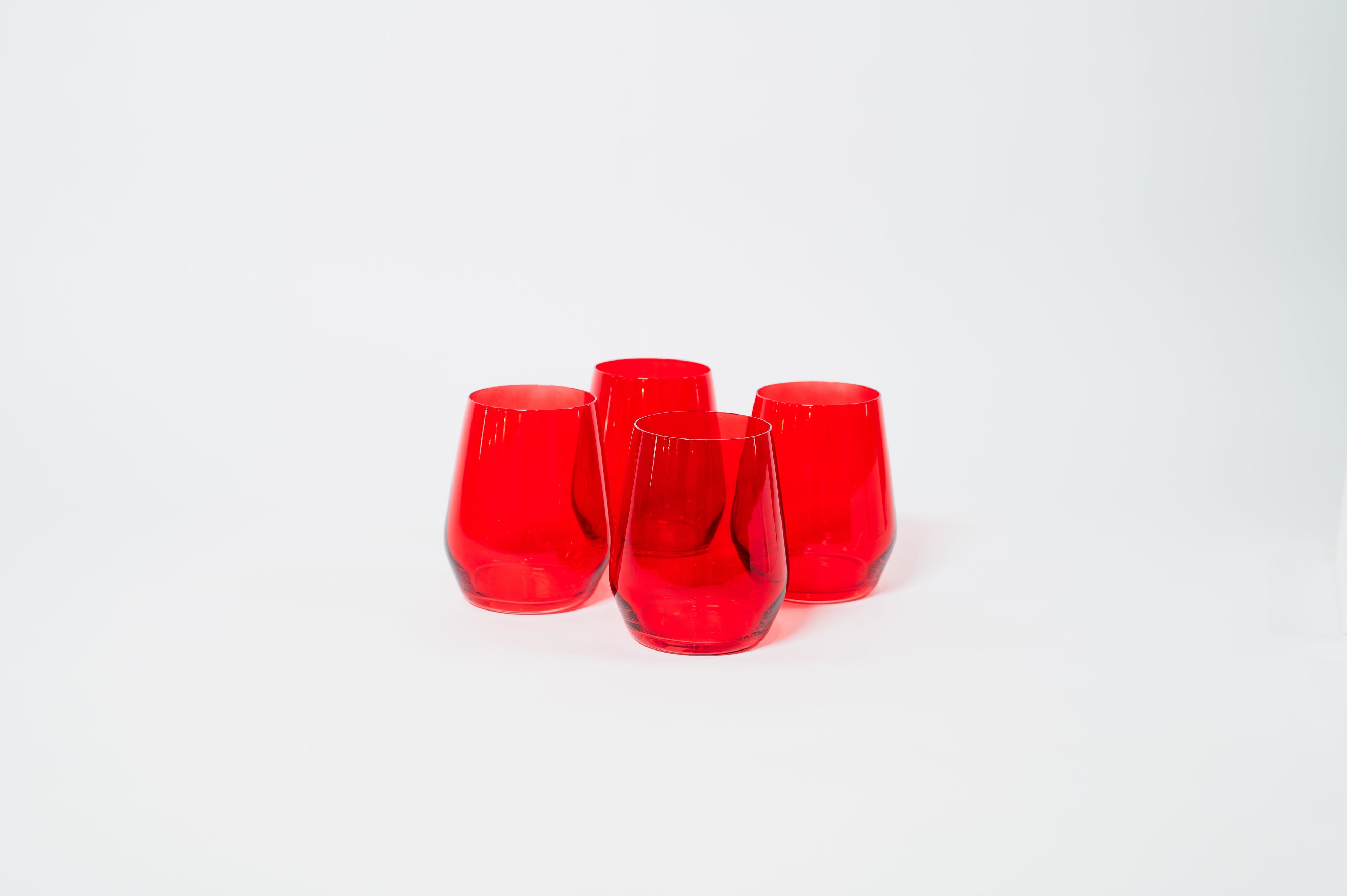Cherry Red - Stemless Colored Wine Glass