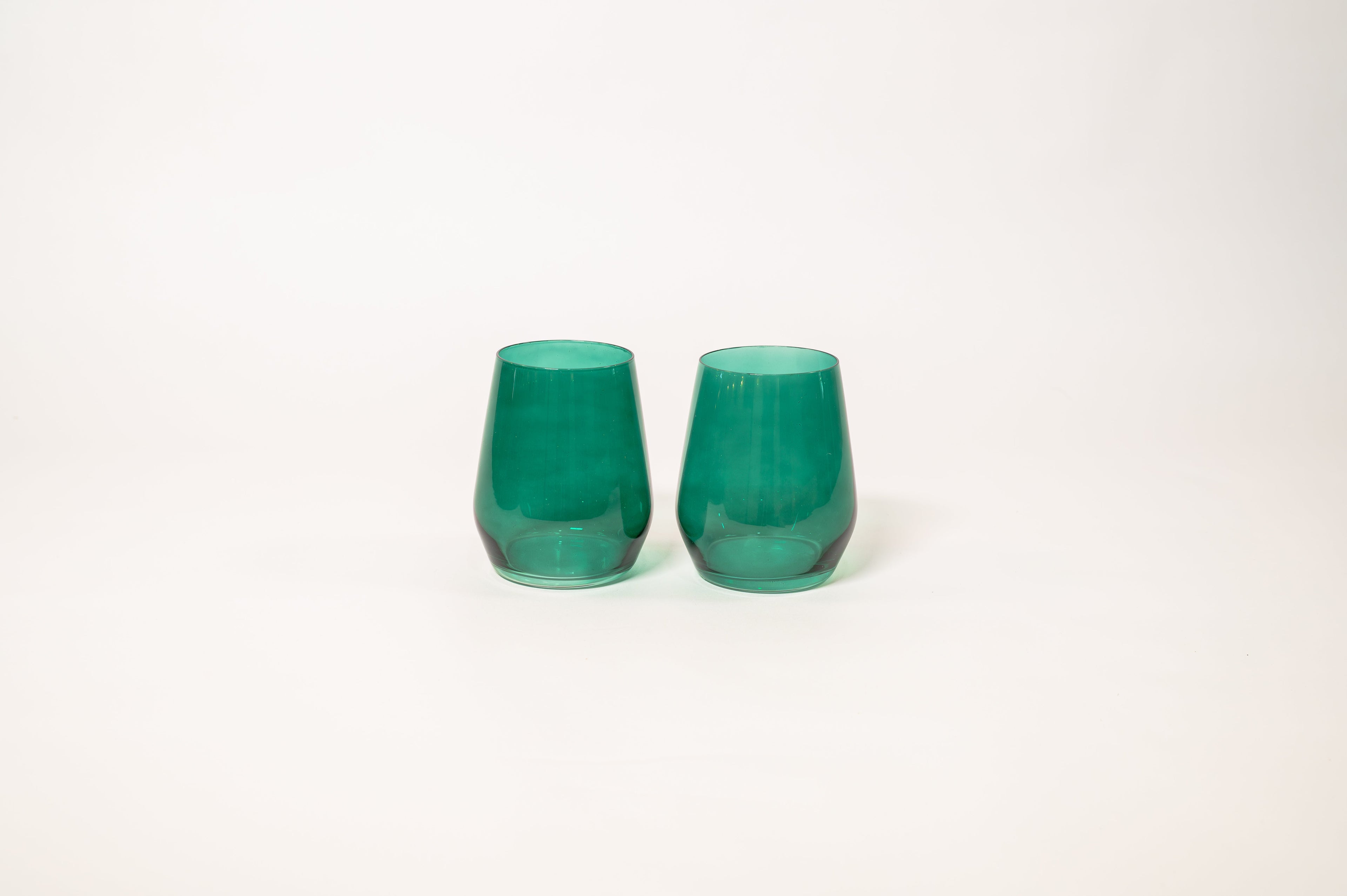 Emerald Green - Stemless Colored Wine Glass