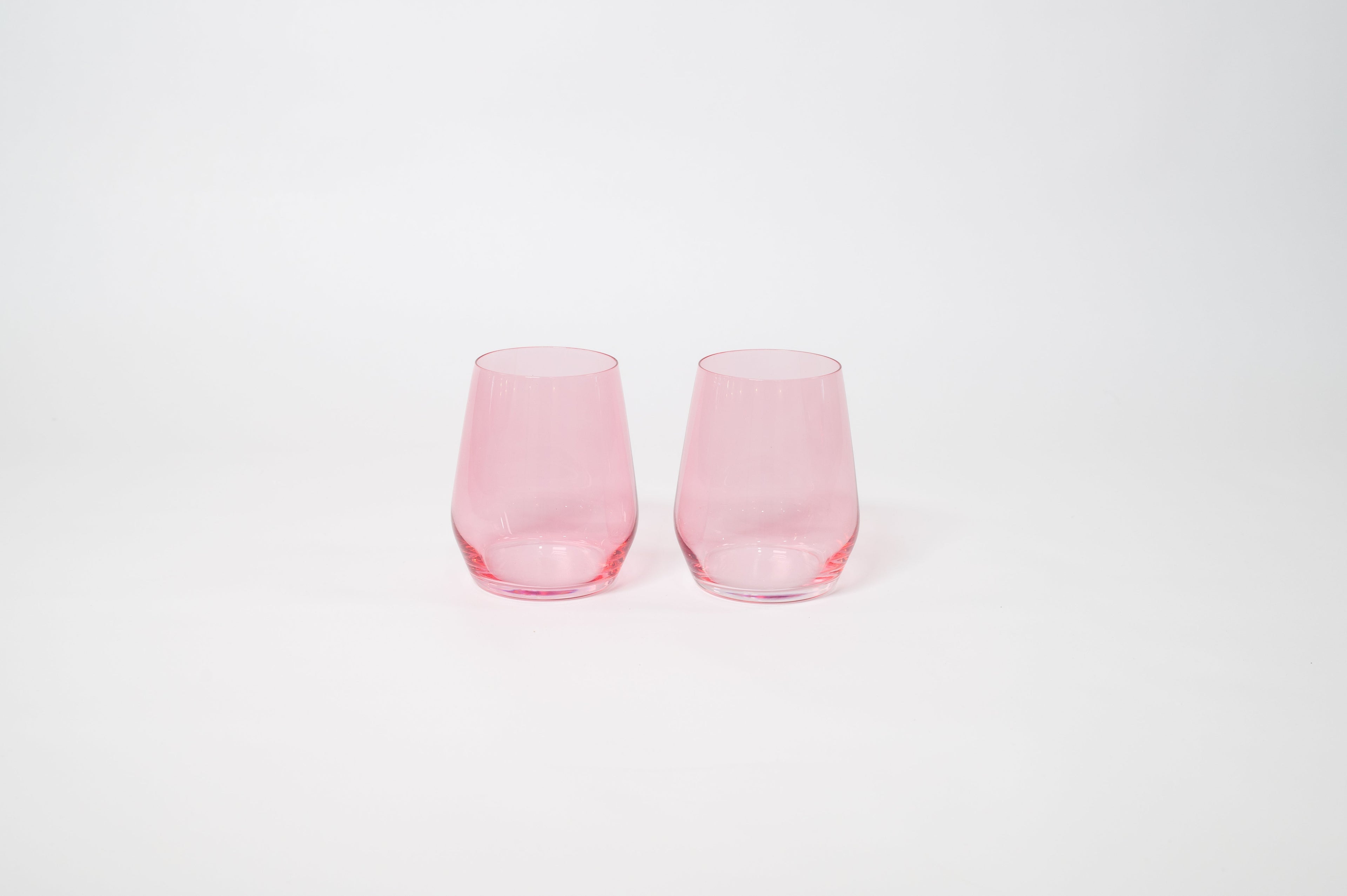 Bubblegum Pink - Stemless Colored Wine Glass