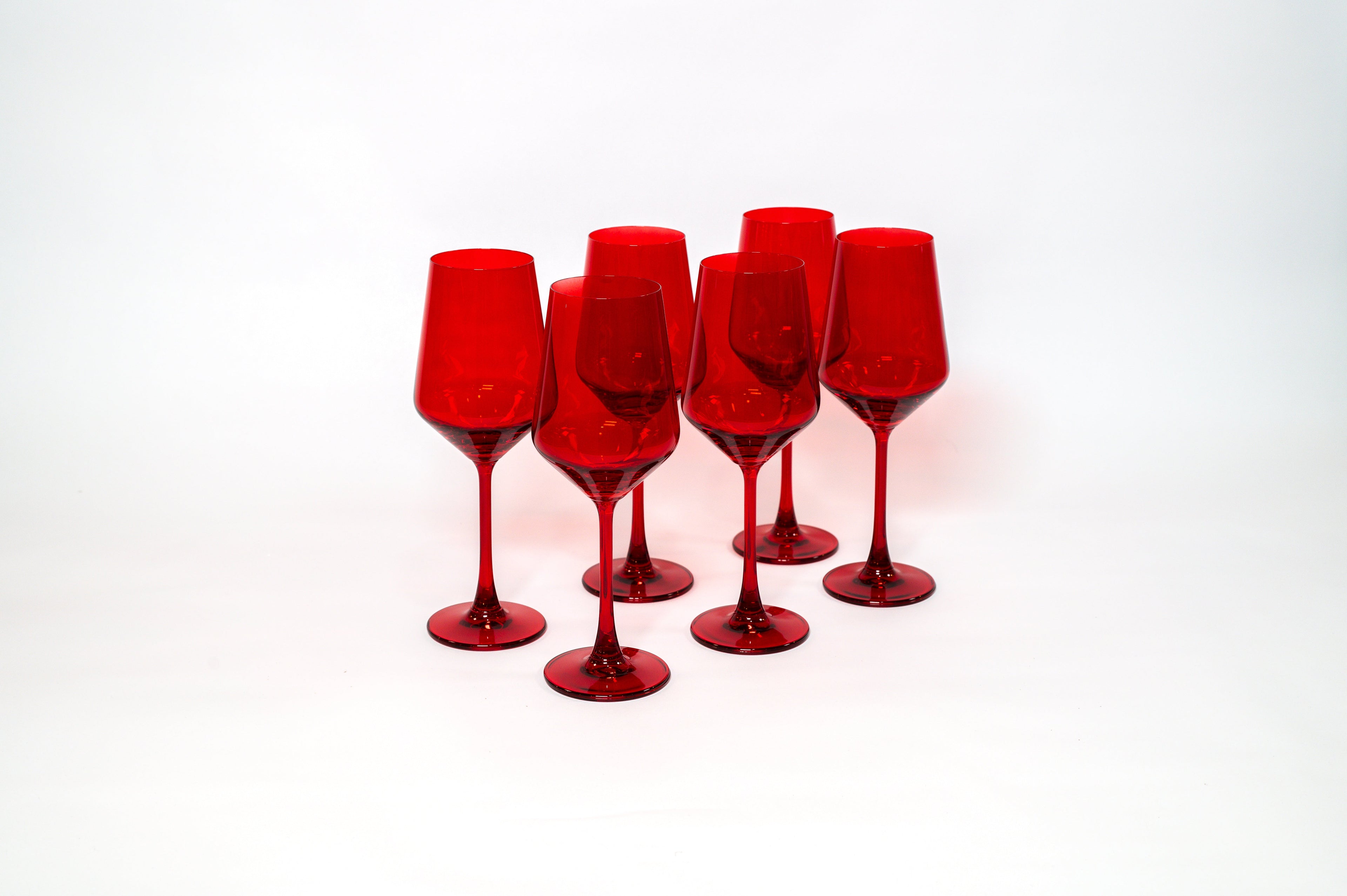 Cherry Red - Colored Wine Glass