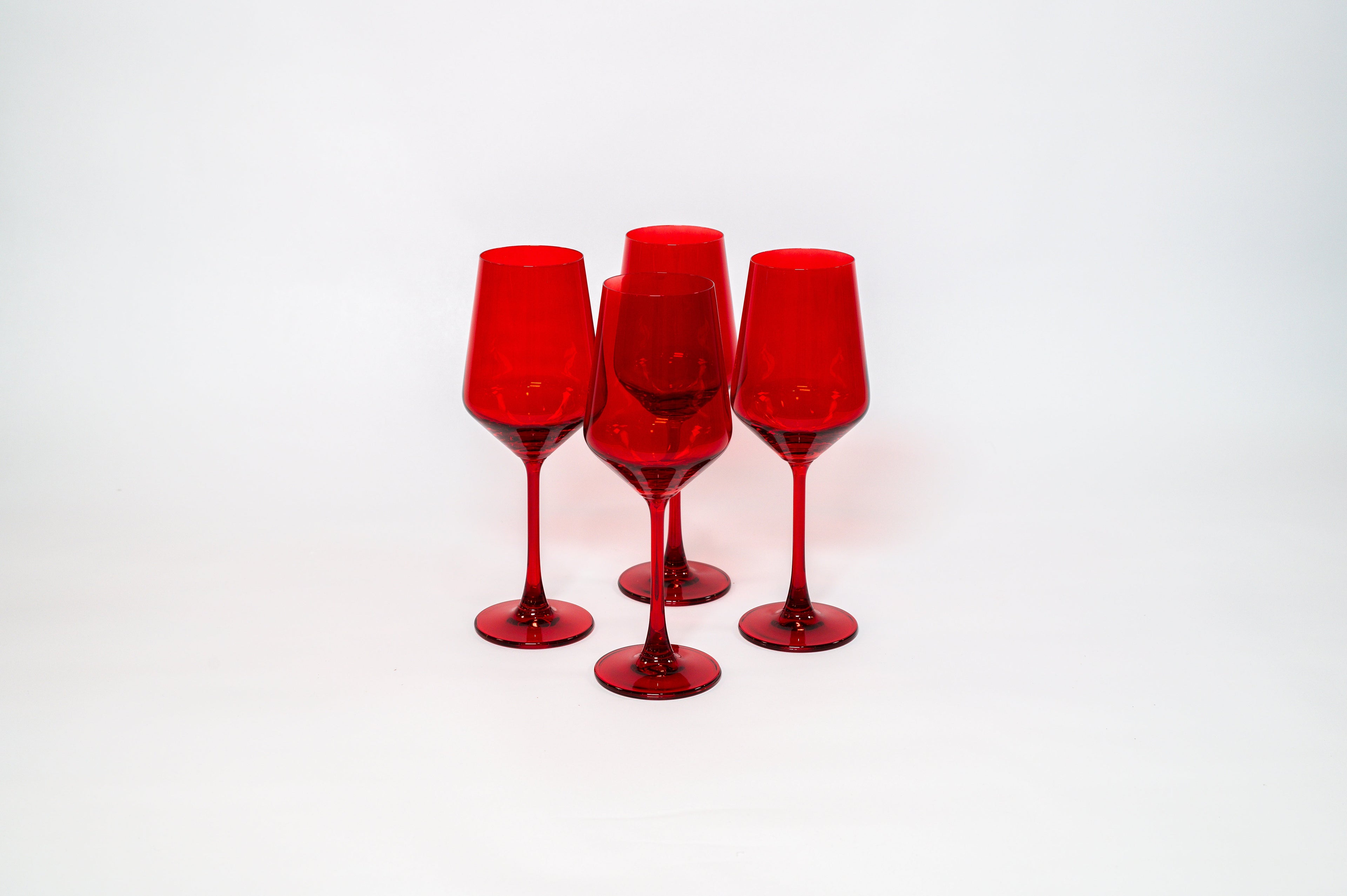 Cherry Red - Colored Wine Glass