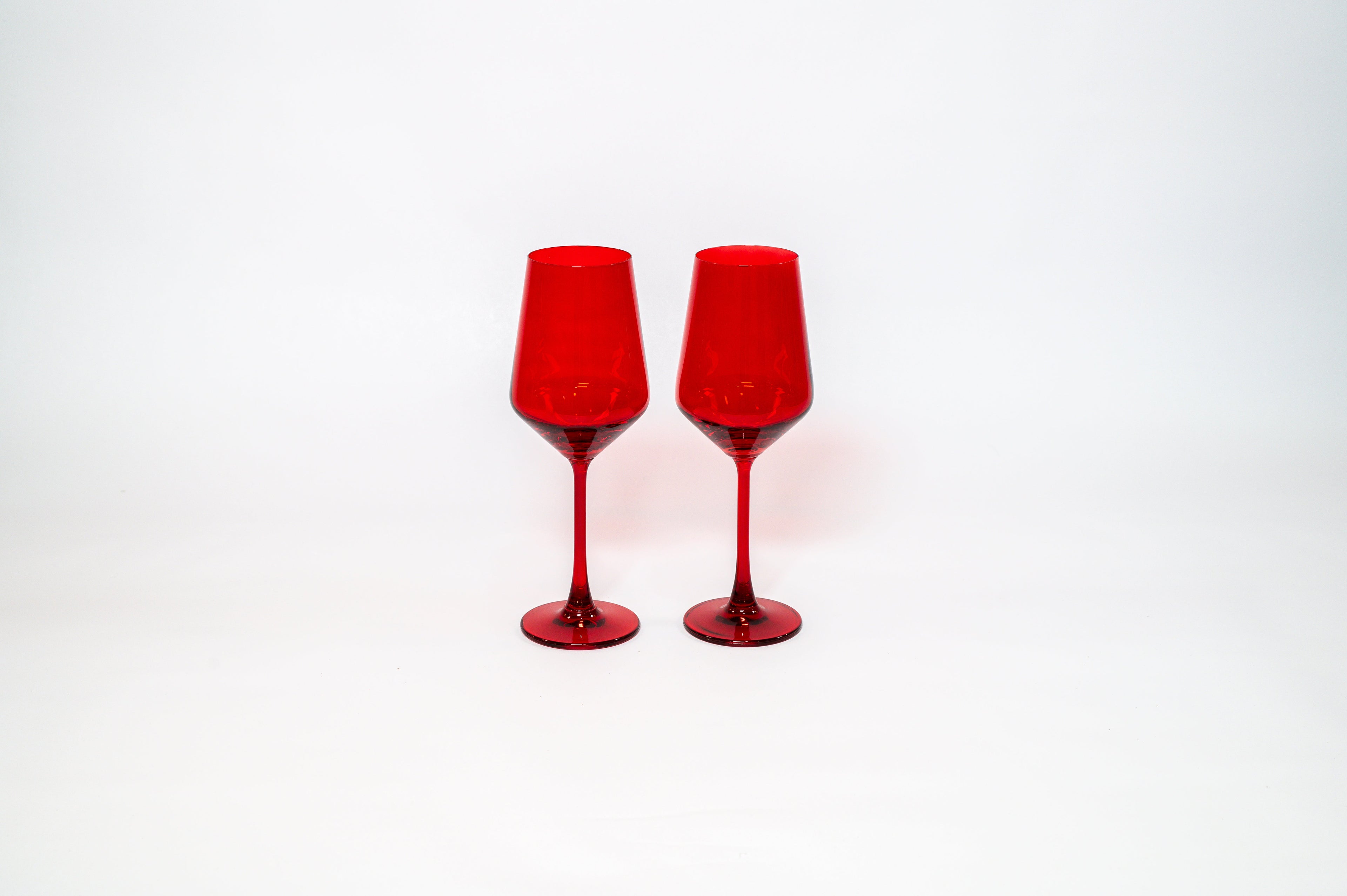 Cherry Red - Colored Wine Glass