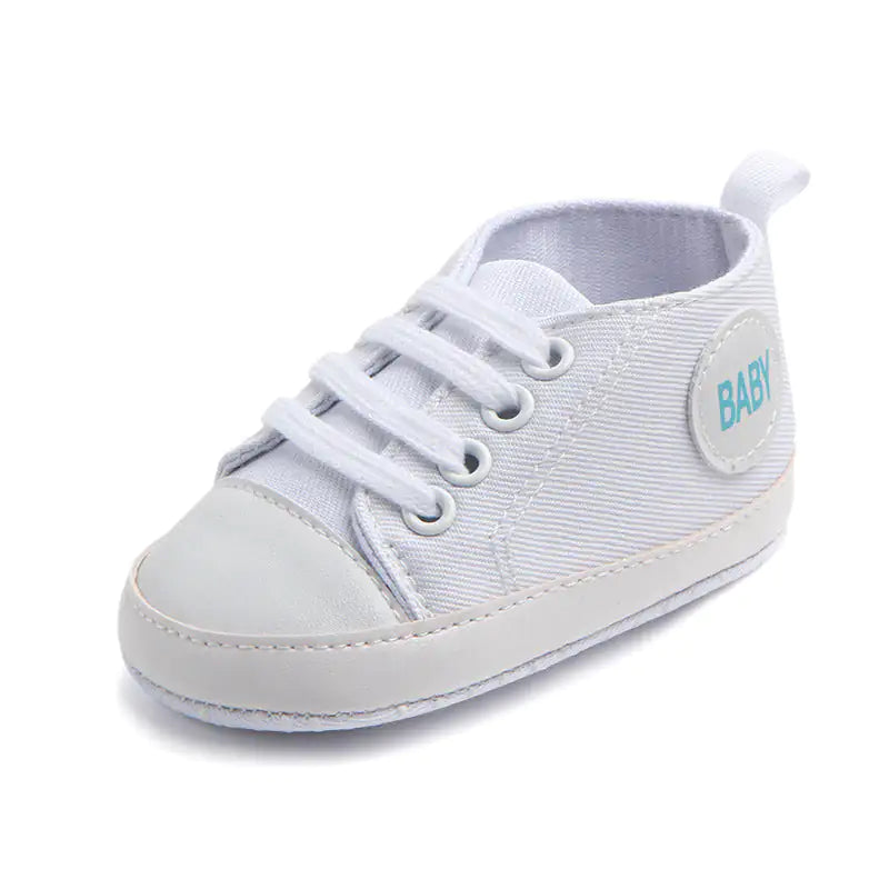 Canvas Classic Sports Sneakers Baby Boys Girls First Walkers Shoes Infant Toddler Soft Sole Anti-slip Baby Shoes - # GIAA71310006