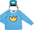 Dog Police Man Super Hero Youth Kids Children Halloween Cosplay Costume Set