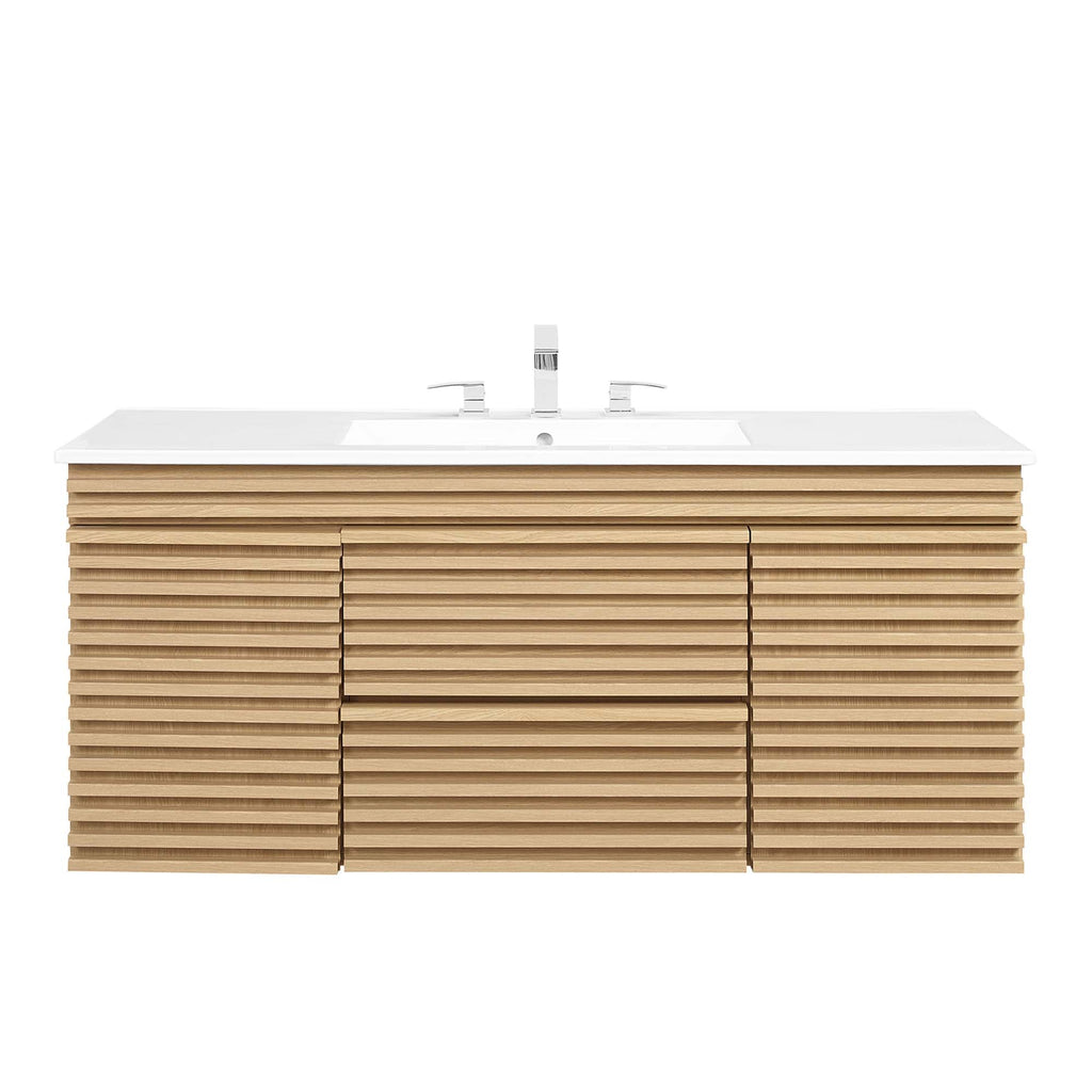 Render 48" Wall-Mount Bathroom Vanity by Modway