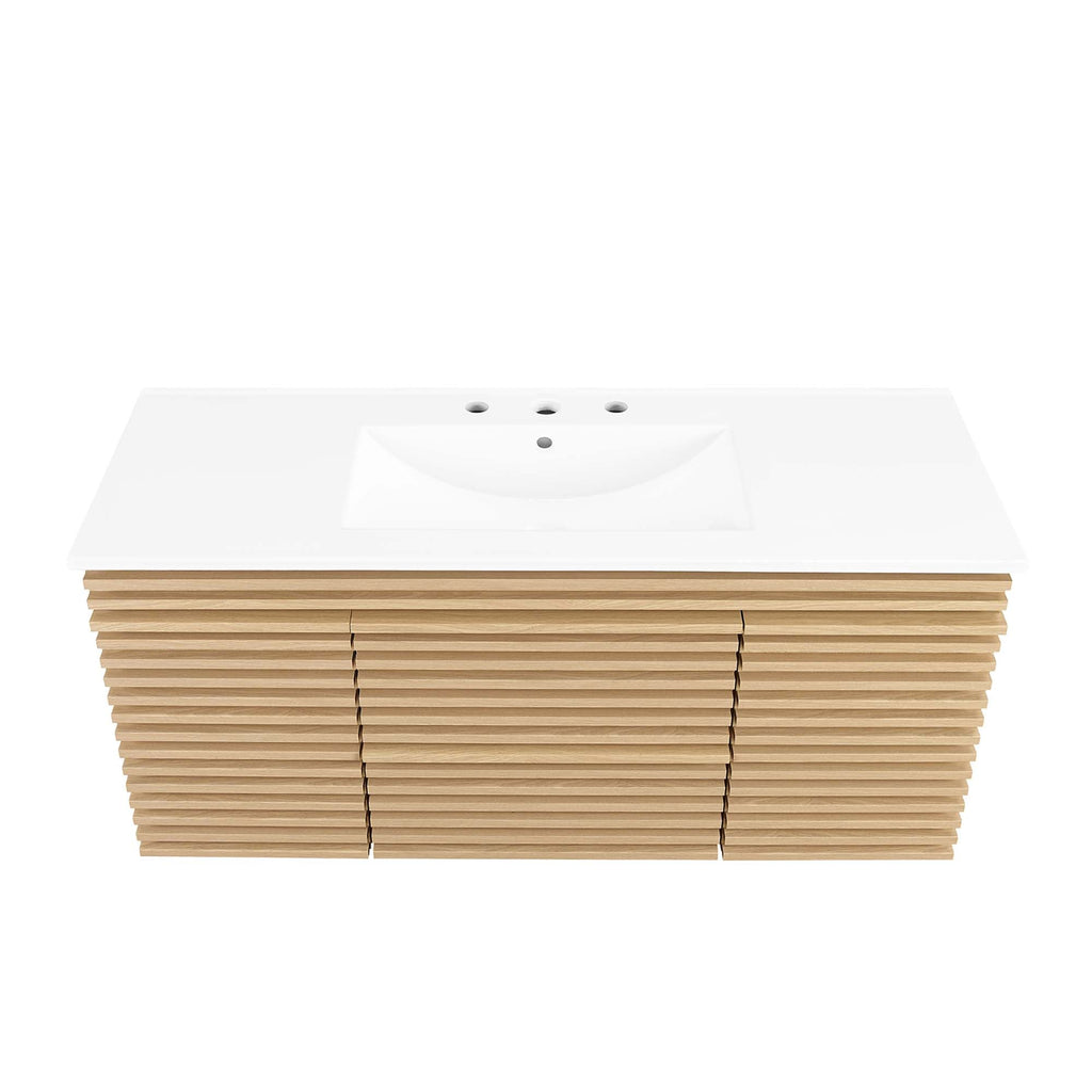 Render 48" Wall-Mount Bathroom Vanity by Modway