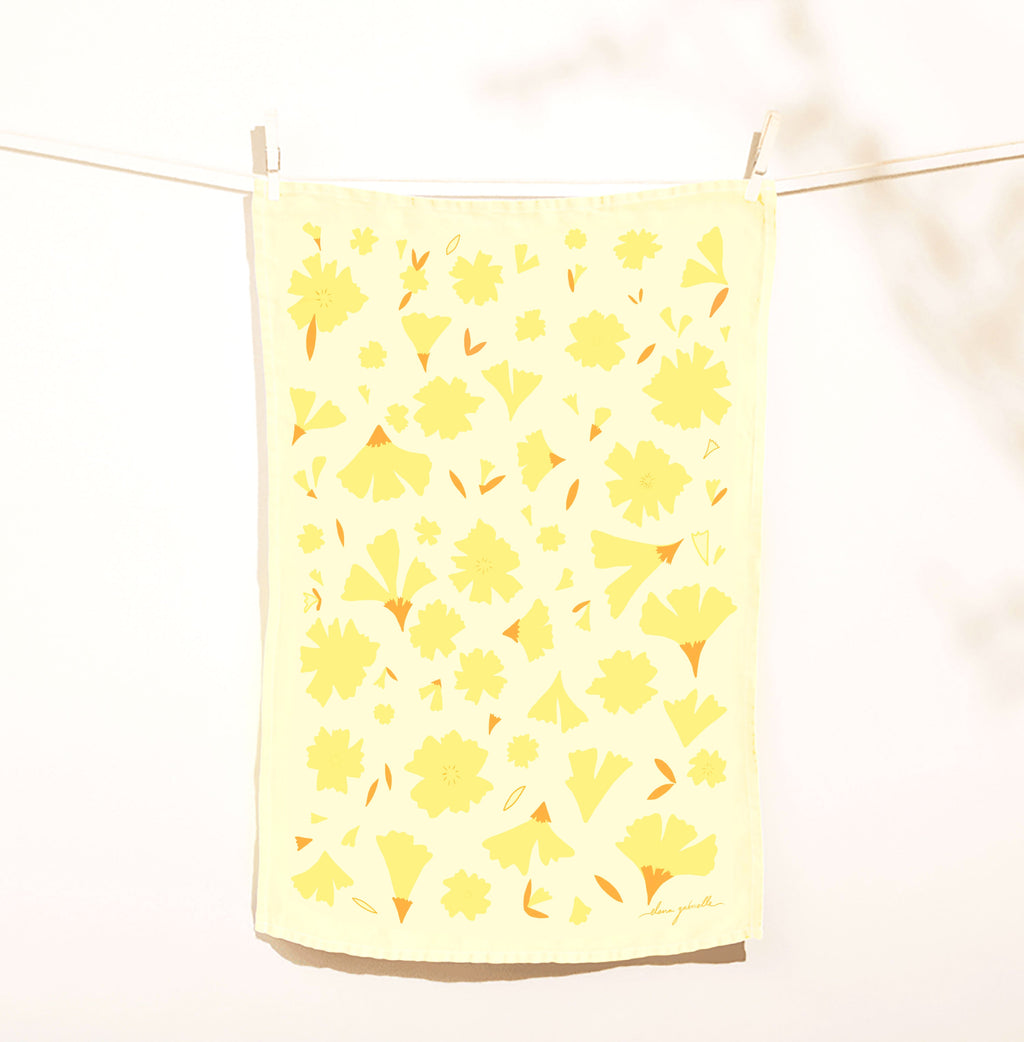 Marigold Linen Tea Towel
