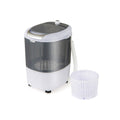 Portable Mini Washing Machine Semi-Automatic Washer and Spinner Combo with Single Tub-Gray - Color: Gray