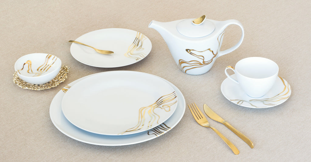 Fiume D'Oro 11-piece Gift Set - Tea Service for 4
