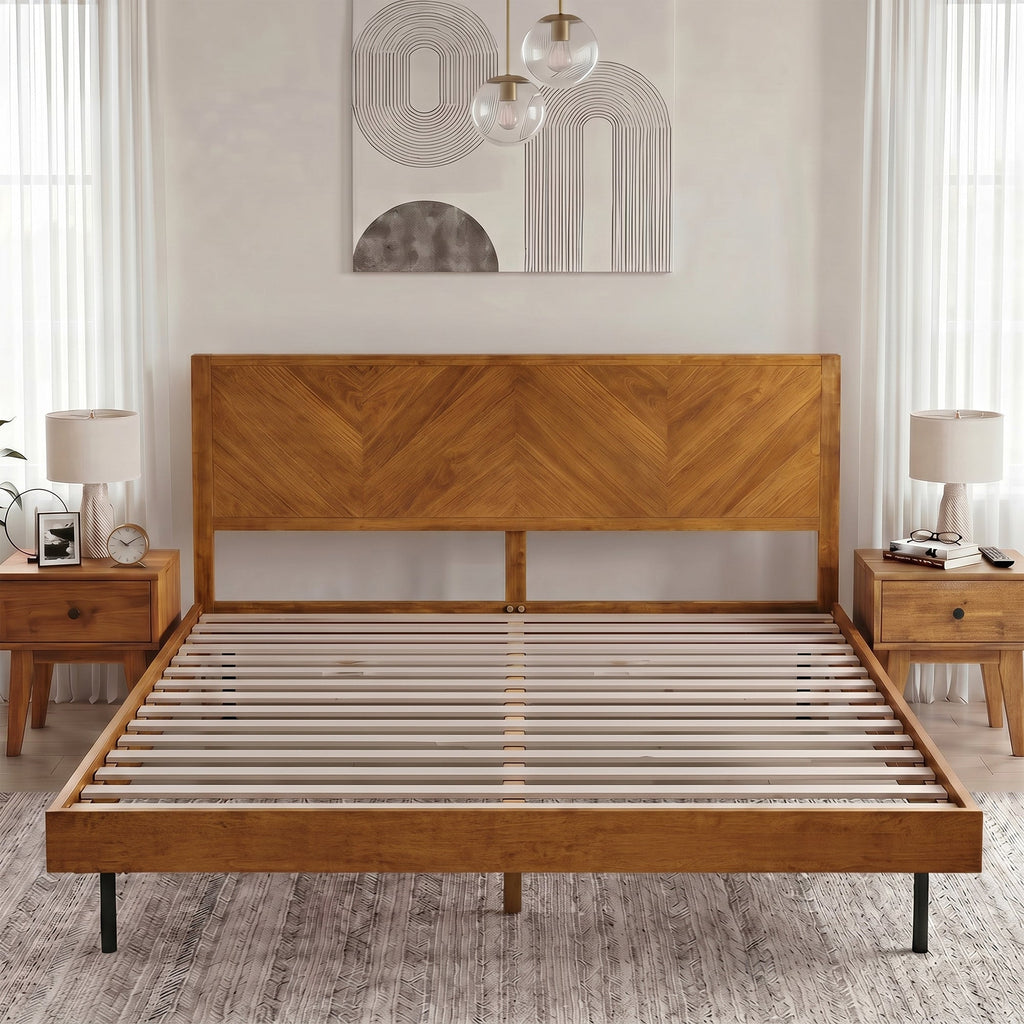 Alander Solid Wood Bed Frame
