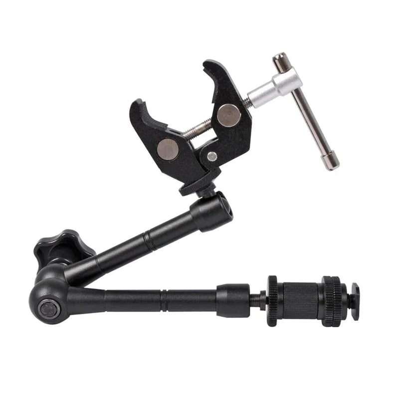 Super Clamp 7/11 inches Adjustable Magic Articulated Arm for Mounting HDMI Monitor LED Light LCD Video Camera Flash Camera DSLR