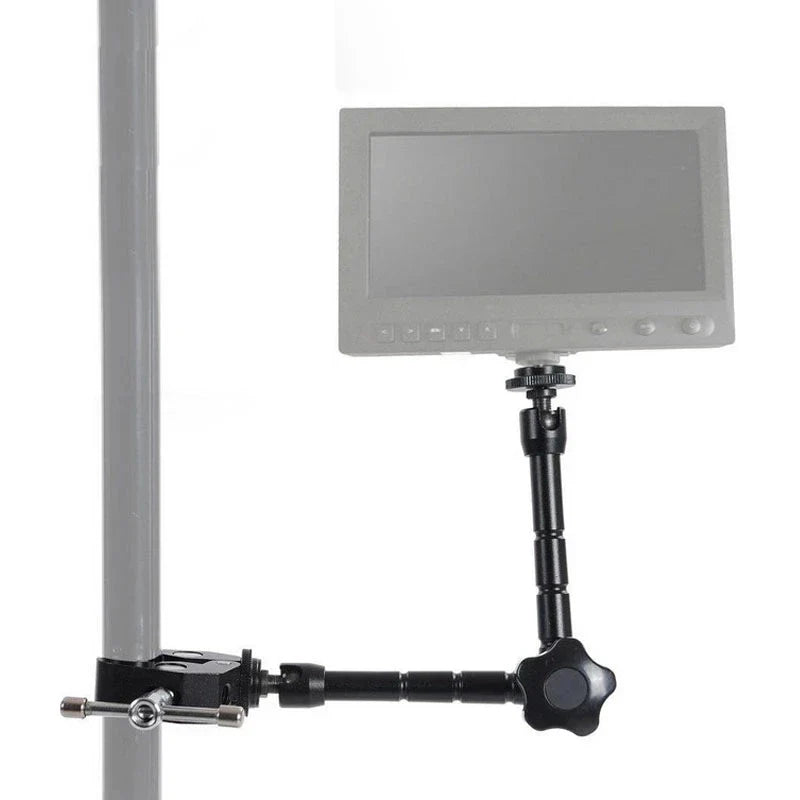 Super Clamp 7/11 inches Adjustable Magic Articulated Arm for Mounting HDMI Monitor LED Light LCD Video Camera Flash Camera DSLR