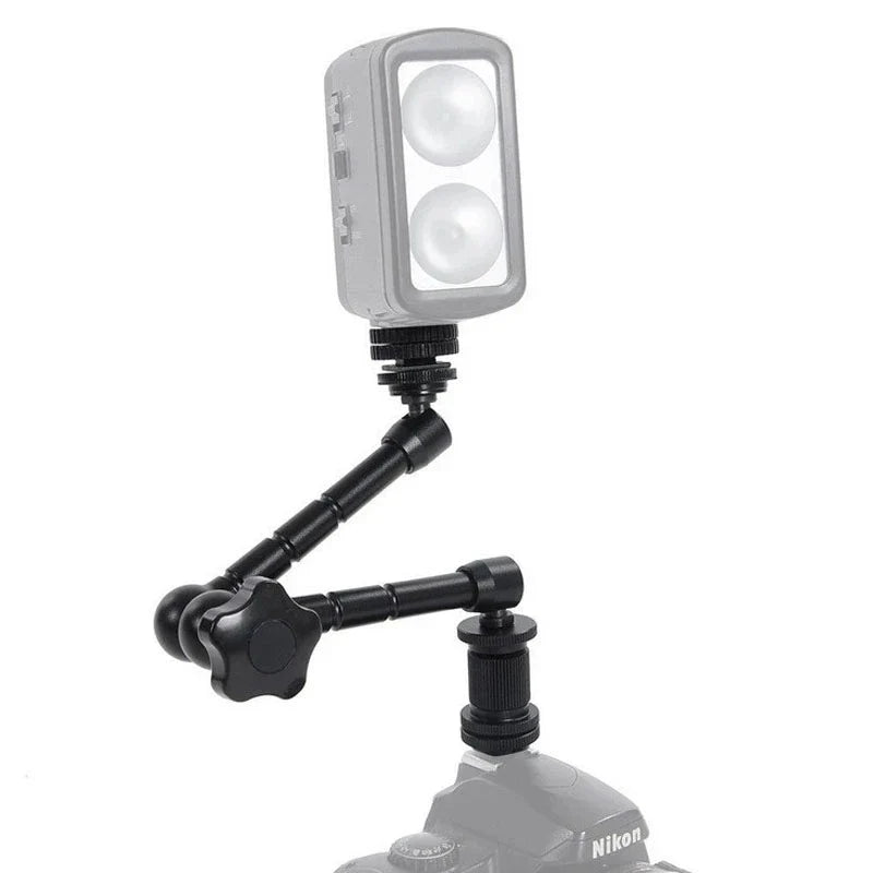 Super Clamp 7/11 inches Adjustable Magic Articulated Arm for Mounting HDMI Monitor LED Light LCD Video Camera Flash Camera DSLR