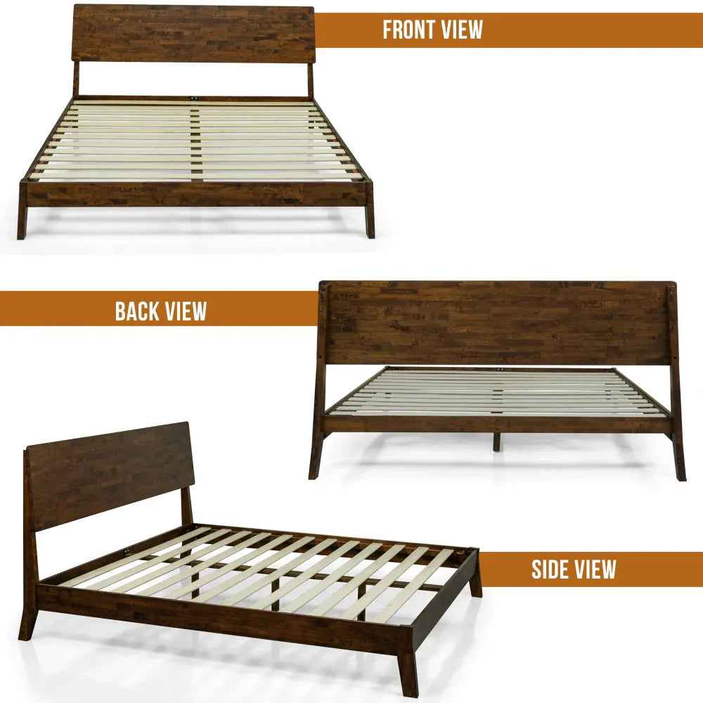 Serenity Solid Wood Bed Frame