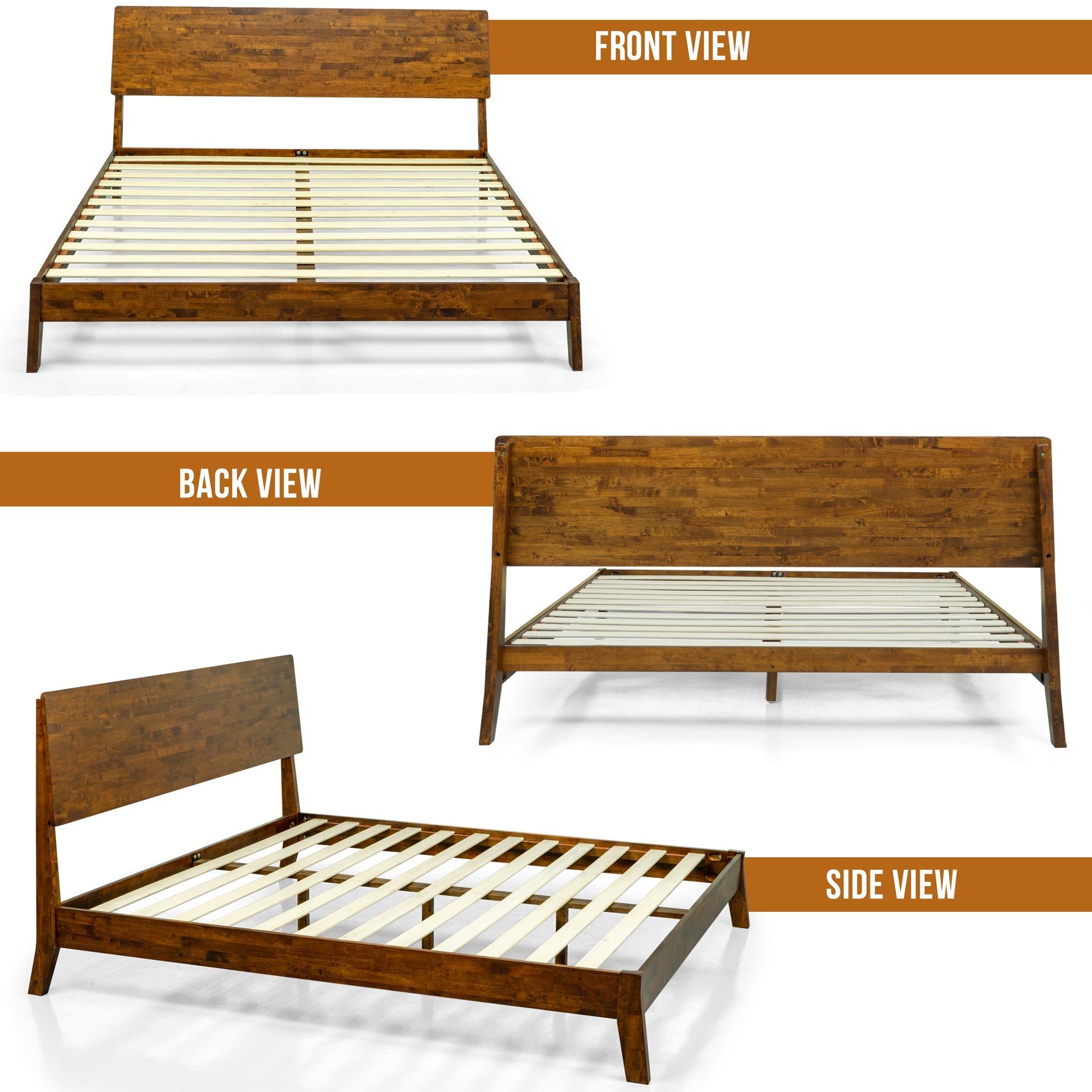 Serenity Solid Wood Bed Frame