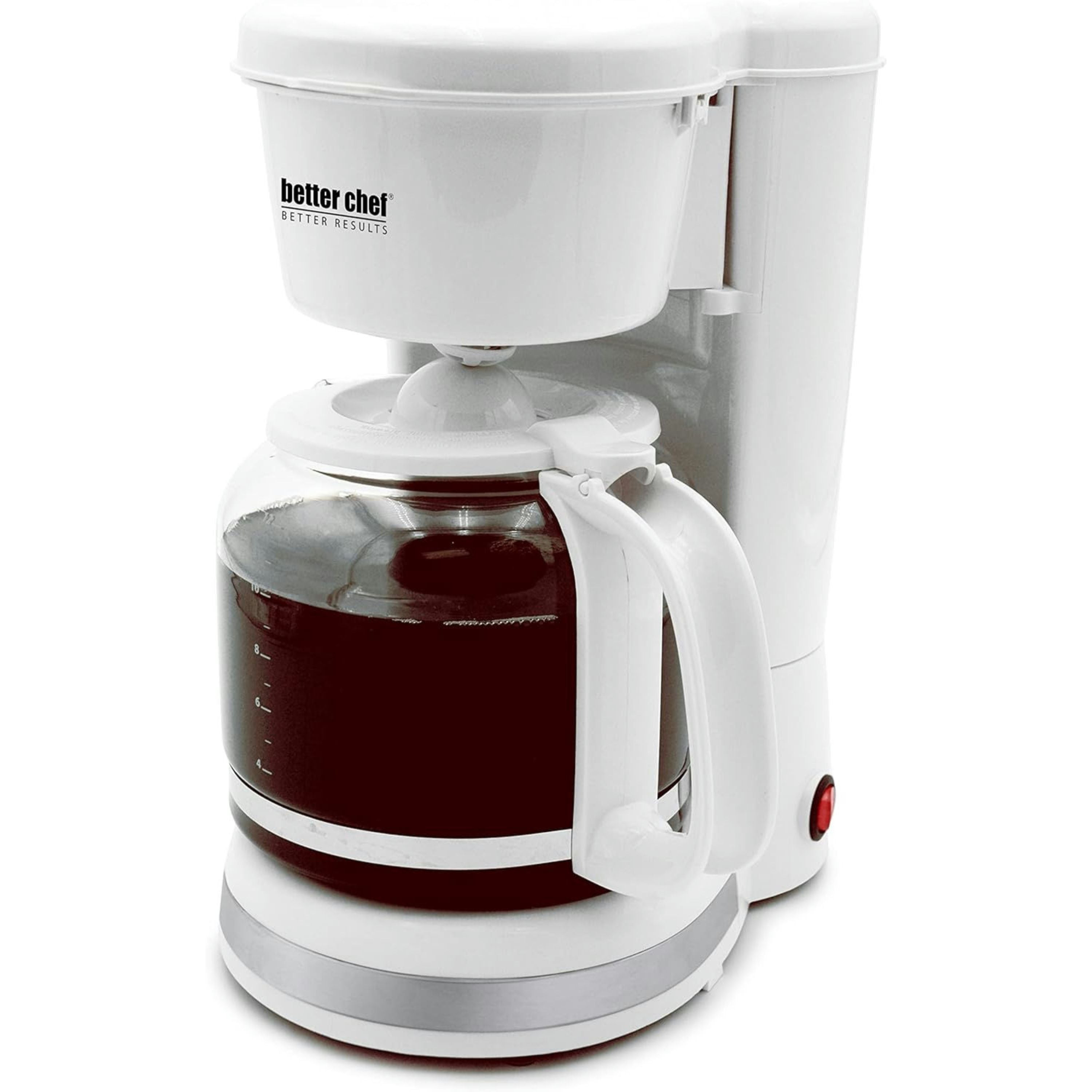 Better Chef 12-Cup Coffeemaker With Grab-A-Cup Feature - White - 12 cup