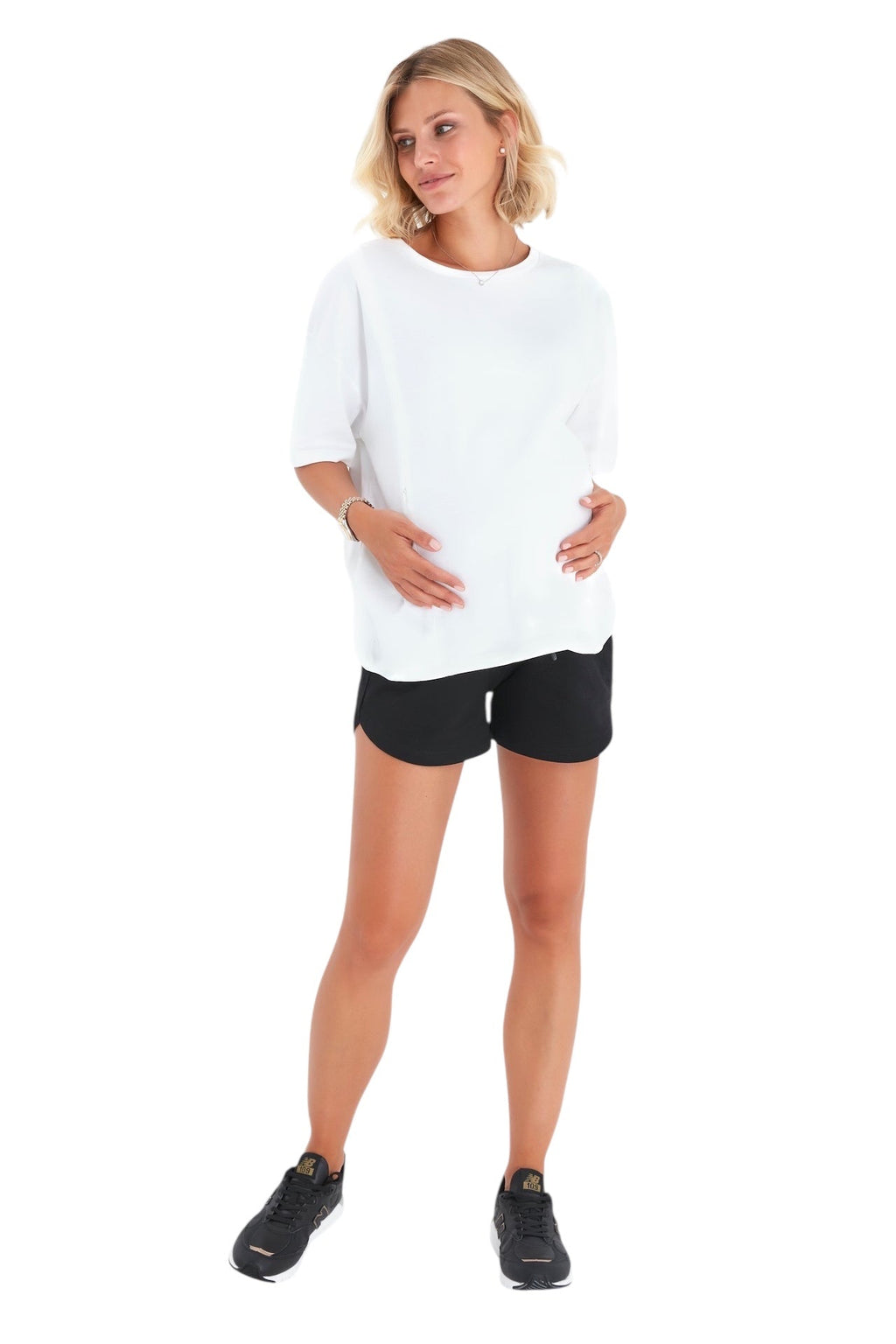 Relax Foldover Waistband Maternity Shorts