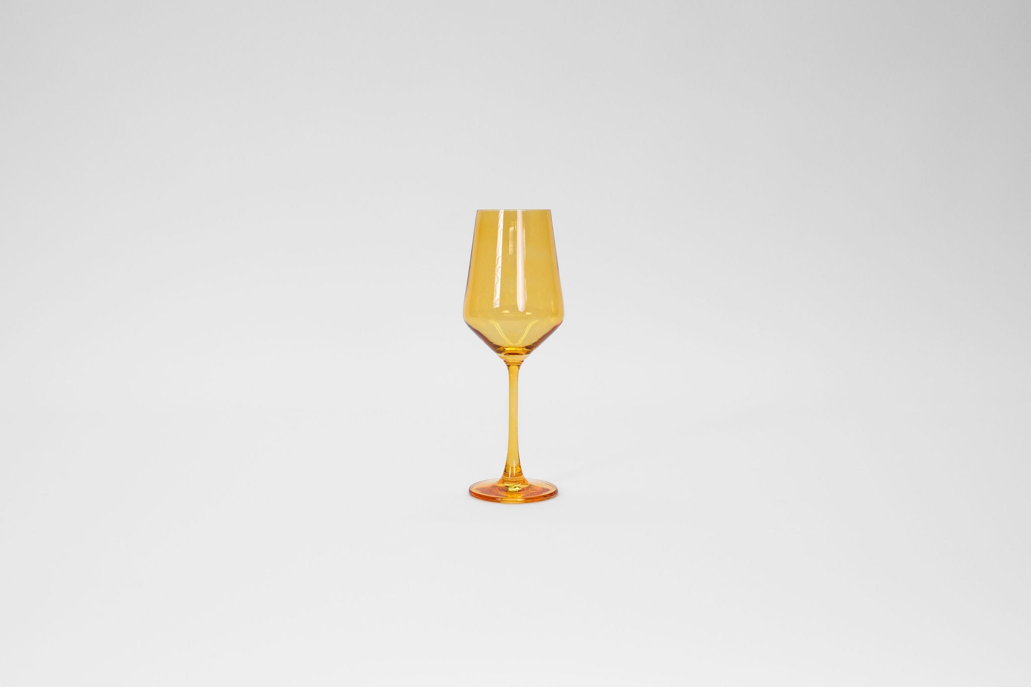 Sunshine Yellow -  Stemless Colored Wine Glass