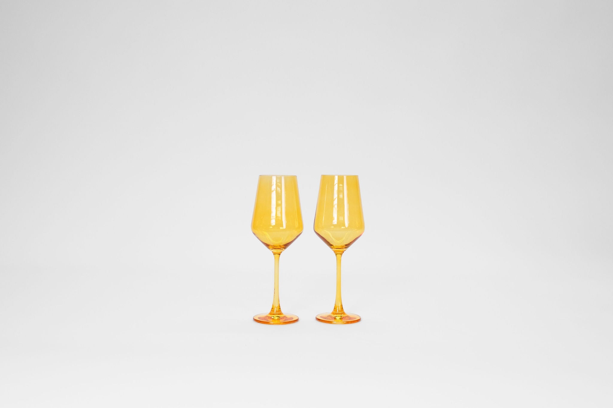 Sunshine Yellow -  Stemless Colored Wine Glass