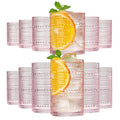 Monet Hobnail Highball & Lowball Glassware, Set of 12