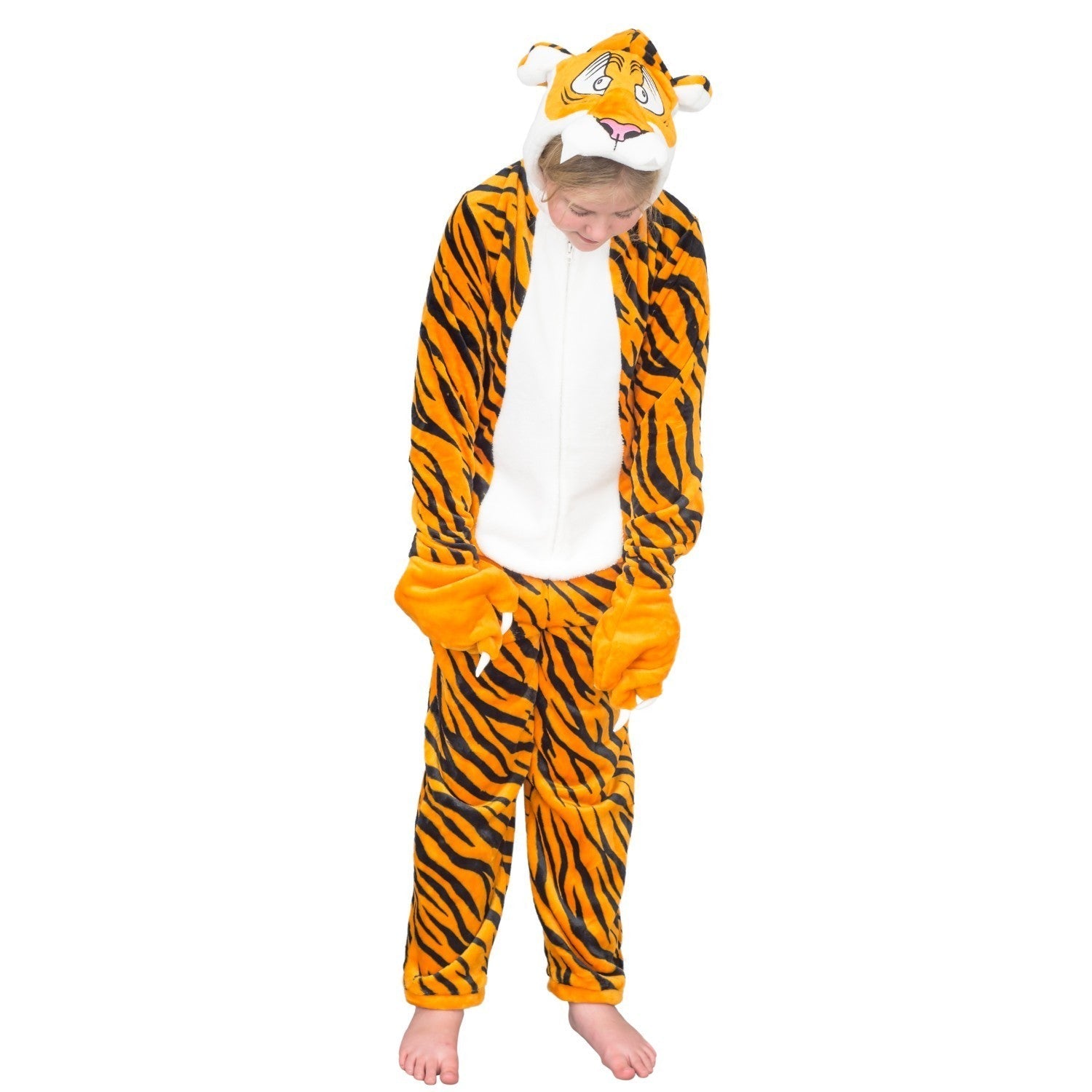 Kids Youth Child Tiger Halloween Cosplay Costume Flappy Suit
