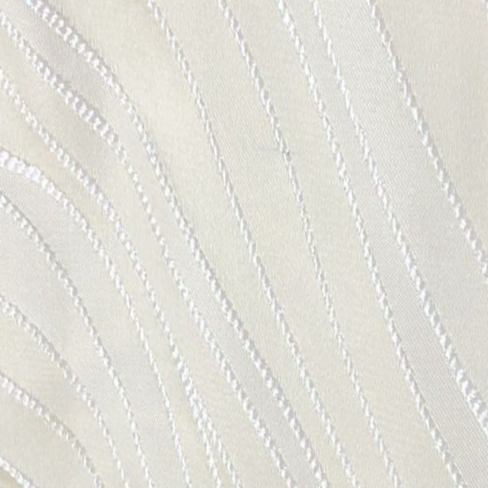 New Delhi Metallic Jacquard Tablecloth - Antique White