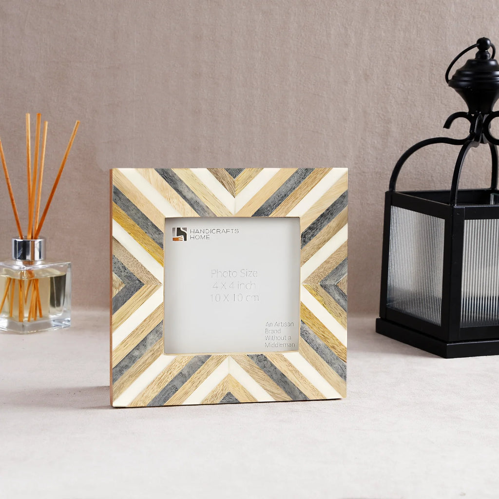 Baby Picture Frames Hypno Daze Collection Wood & Resin Inlay - 4" x 4"