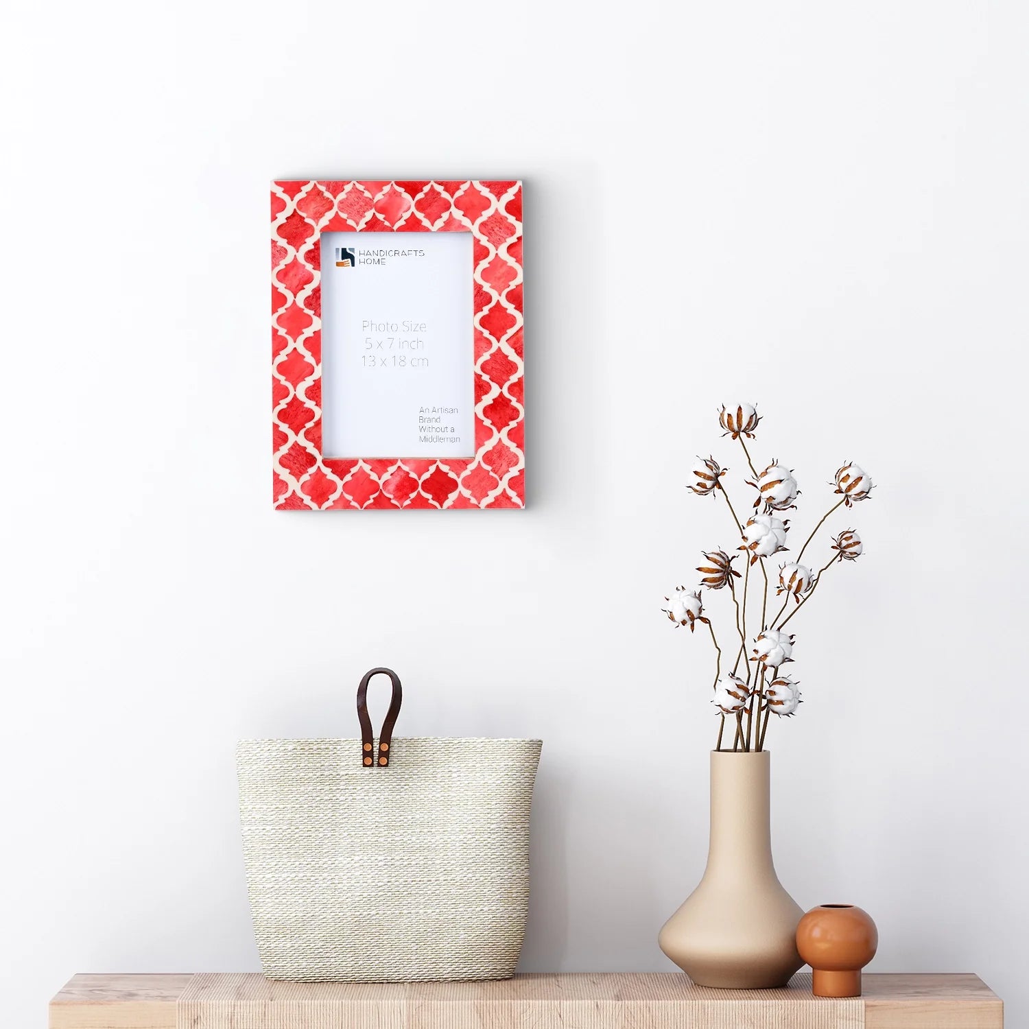 Picture Frame Moroccan Pattern Collection Bone & Resin Inlay 6 color Option– 4x6 & 5x7"