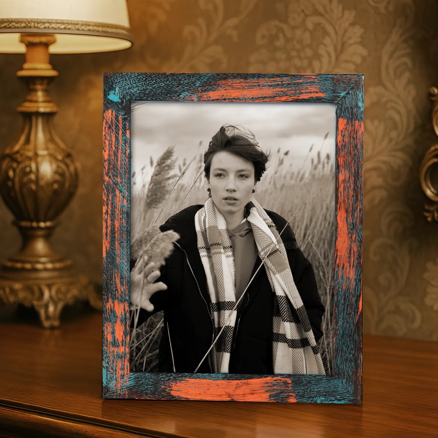 Picture Frame Driftwood Bali Collection Wood Inlay Multicolor – 4x6, 5x7 & 8x10"