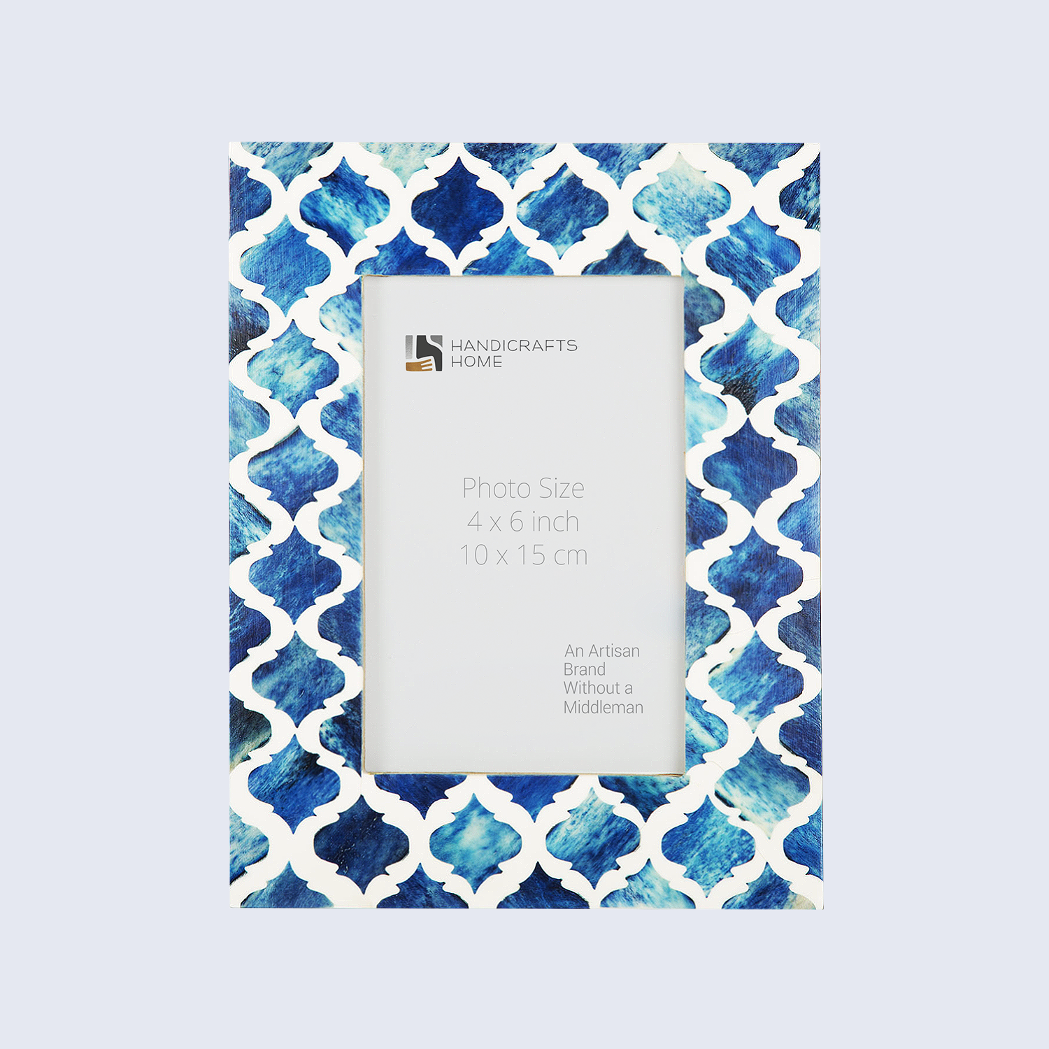 Picture Frame Moroccan Pattern Collection Bone & Resin Inlay 6 color Option– 4x6 & 5x7"