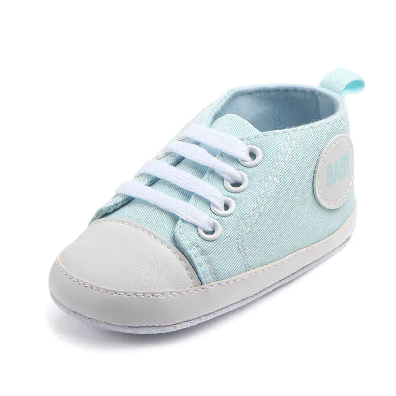 Canvas Classic Sports Sneakers Baby Boys Girls First Walkers Shoes Infant Toddler Soft Sole Anti-slip Baby Shoes - # GIAA71310006