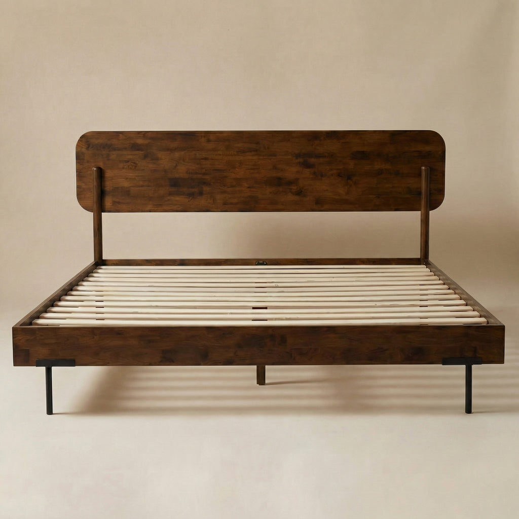Frida Solid Wood Bed Frame