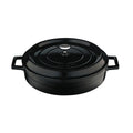 Lava Cast Iron Dutch Oven - 28cm Enameled Casserole Dish, Large Cooking Pot for Even Heat, Durable & Oven Safe