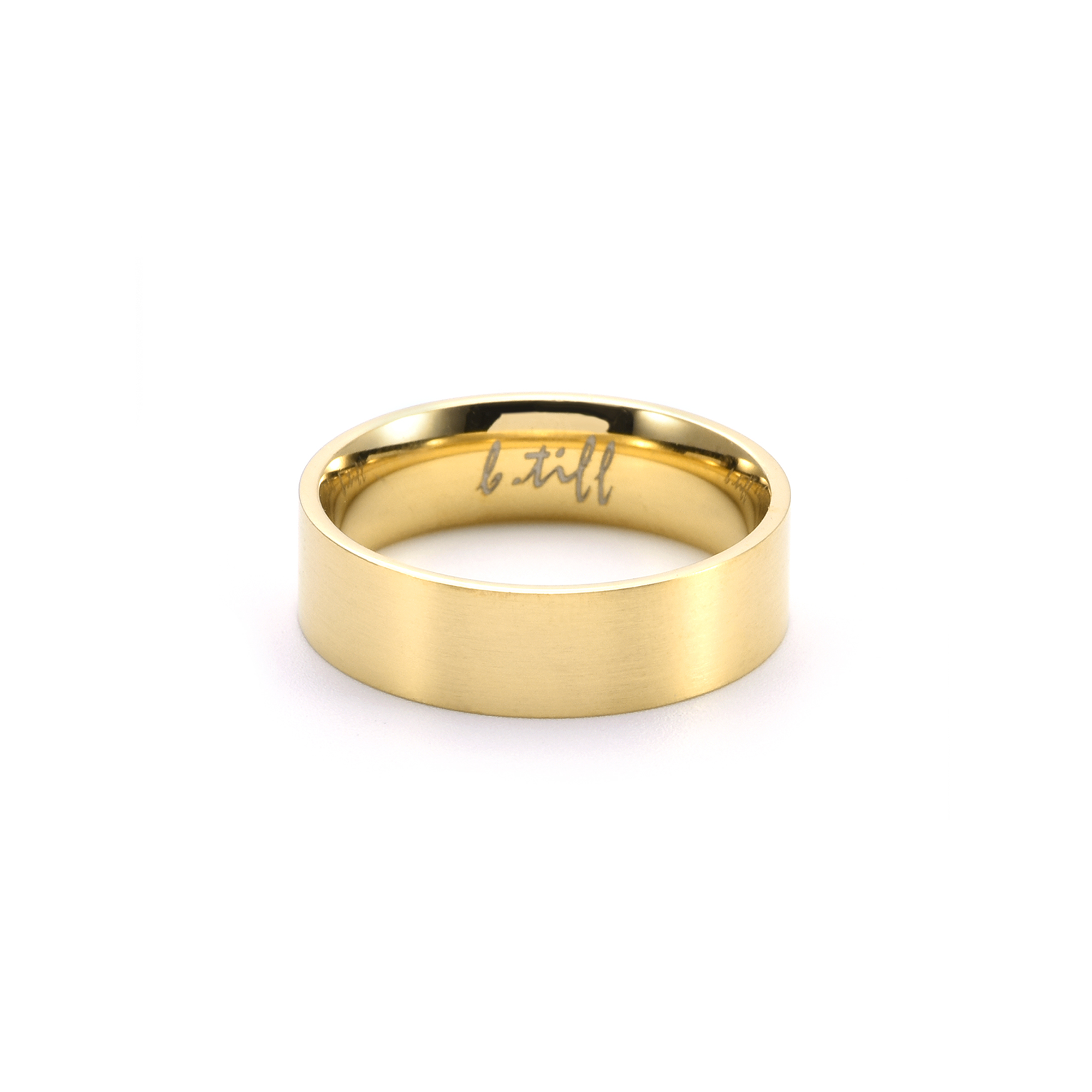RG600G B.Tiff Gold Simplicity 6mm Stacking Plain Ring