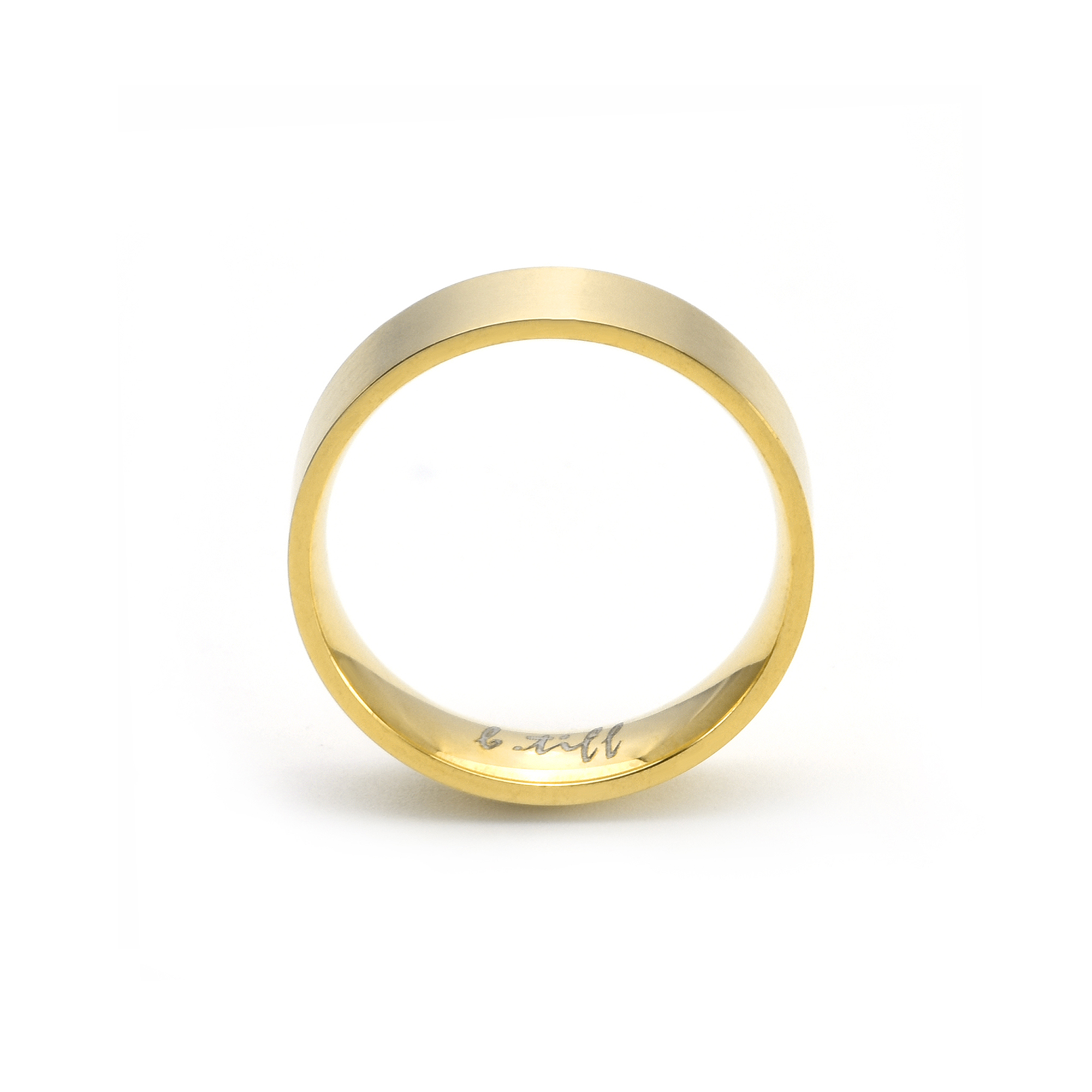 RG600G B.Tiff Gold Simplicity 6mm Stacking Plain Ring