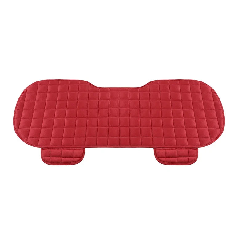 Car Seat Cover Front Rear Flocking Cloth Cushion Non Slide Winter Auto Protector Mat Pad Keep Warm Universal Fit Truck Suv Van