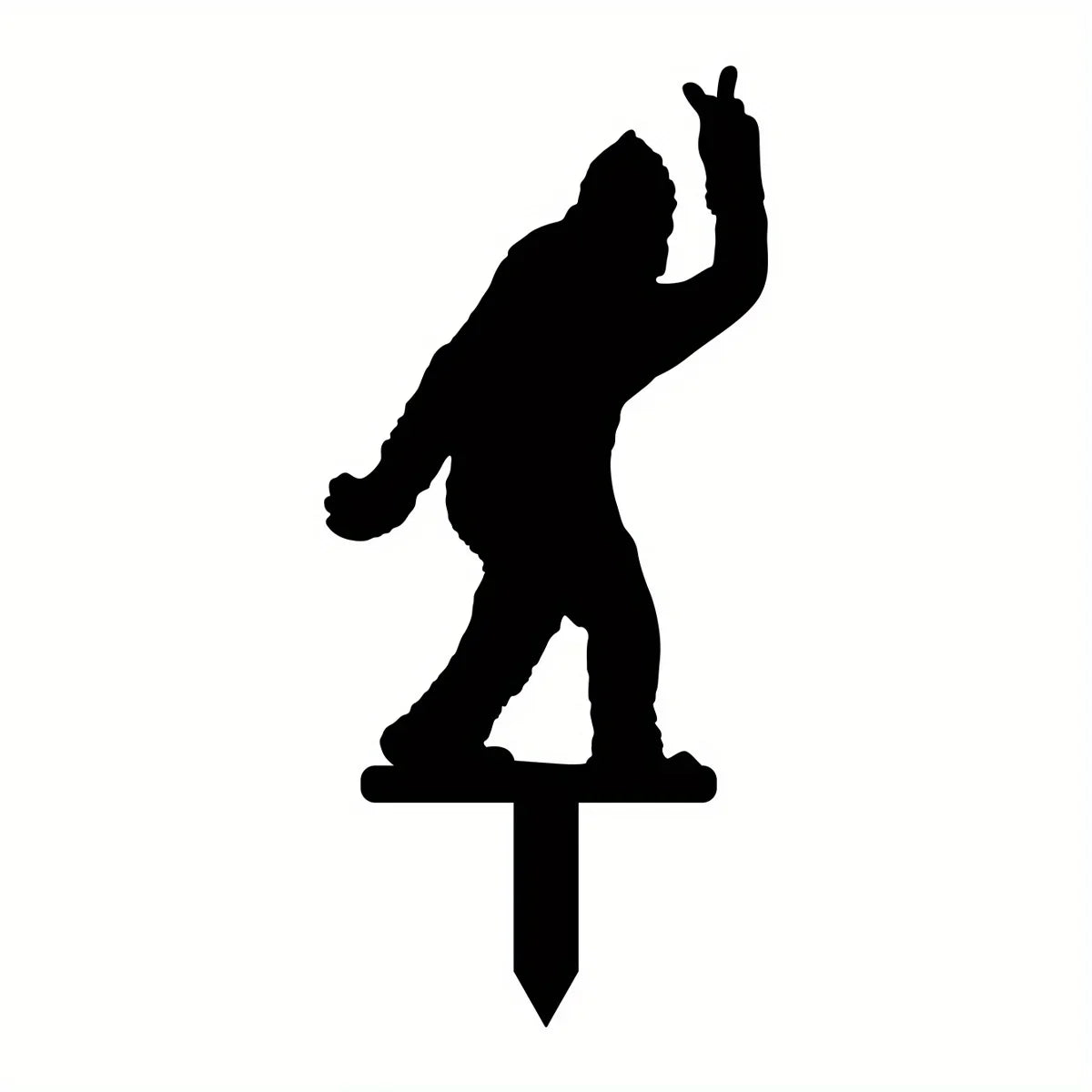 Metal Decorative Garden Stakes Sasquatch Gifts For Men Women, Sasquatch Statue Decorations Outdoor,Iron Art, Iron Art Silhouette