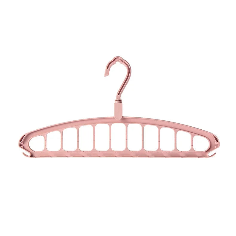 1PC Multi-Hole Space-Saving Clothes Hanger! Foldable for Home/Bedroom/Travel – Fits Pants/Shirts/Skirts