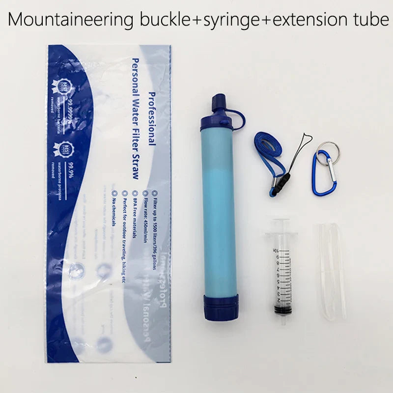 PureFlow Outdoor Straw: 4-Stage Camping Water Filter