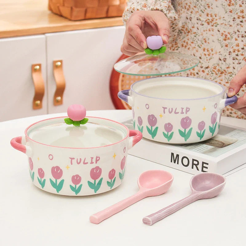 Kawaii Flower Ramen Bowl