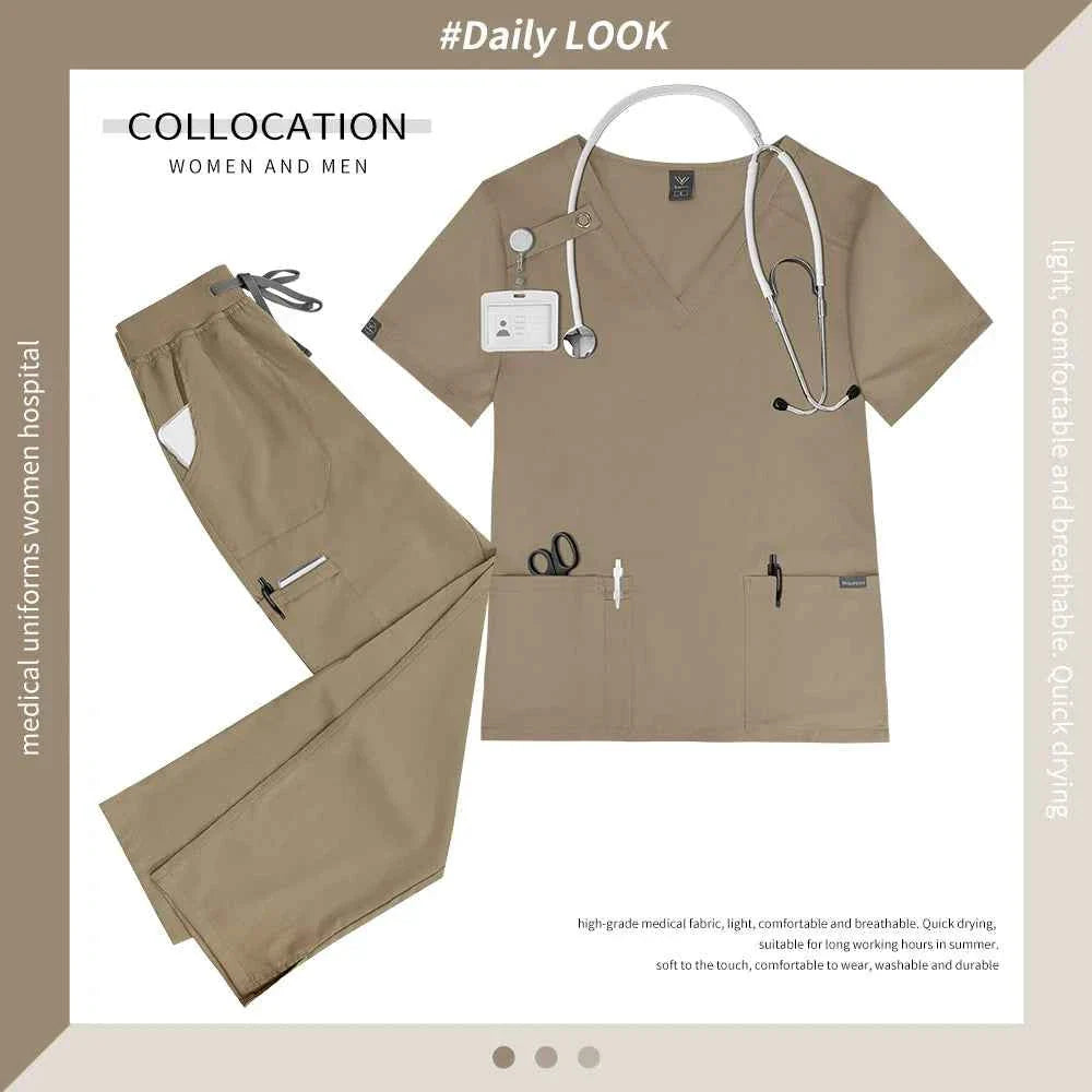 Women's Medical Scrub Workwear Set