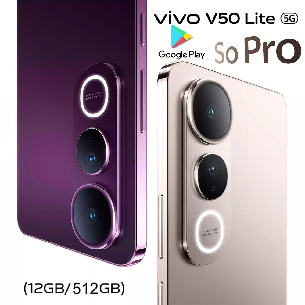 VIVO V50 Lite lightweight camera smartphone 5G/12GB+512GB larger capacity storage/6500mAh super battery life standby