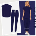 Women's Medical Uniform Elastic Scrub Set