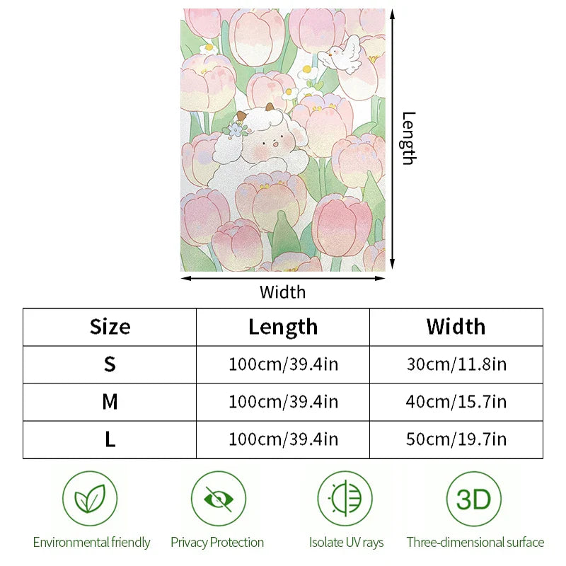 Kawaii Window Privacy Stickers