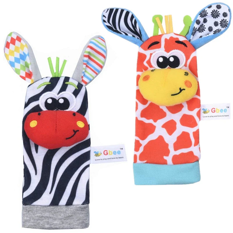 Baby Toys Baby Rattle Toys 0 12 Months Stuffed Animal Socks Wrist Strap Rattle Newborn Foot Sock Bug Wrist Strap Baby Socks