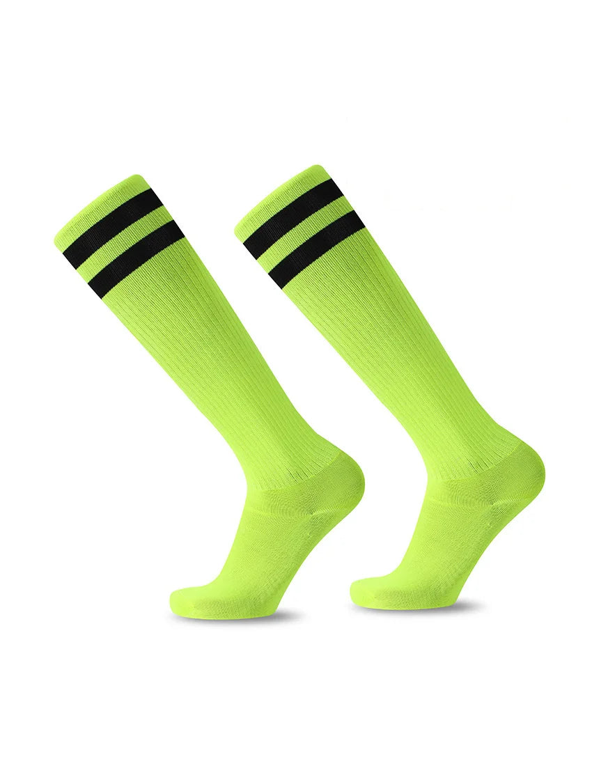 Striped Breathable Cotton Soccer Socks for Kids