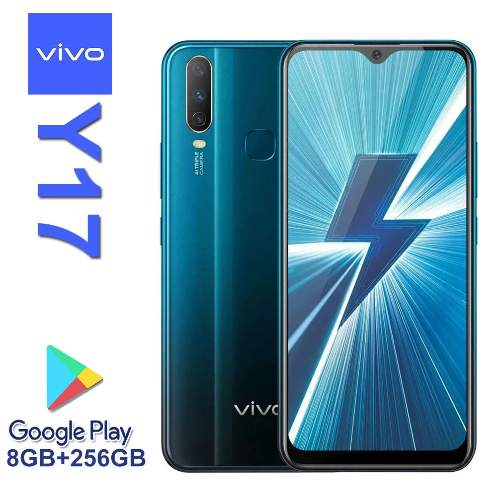 VIVO Y17 fashion smart mobile phone/8GB+256gb memory and storage