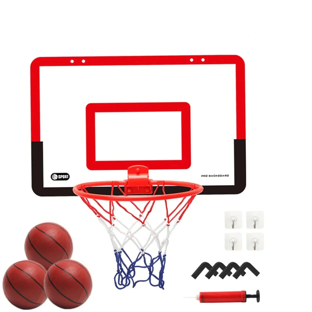 Door and Wall Mounted Kids' Basketball Hoop Gift Set